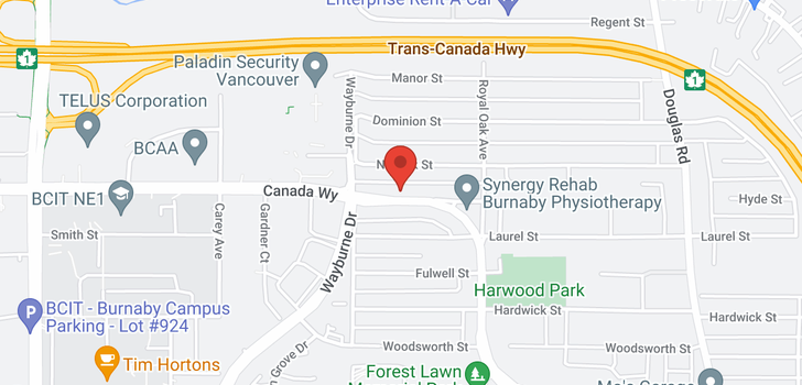 map of B 4649 CANADA WAY